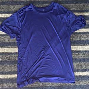 Athlio brand blue workout shirt
